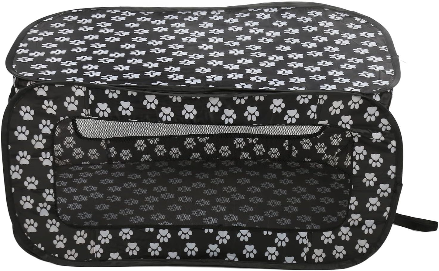 Foldable Dog Tent, Pop Up Rectangle Pet Playpen, Large Space Breathable Portable Car Seat Kennel for Dogs Cats, Durable Oxford Fabric with PVC Rubberized Mesh, Easy to Use Double Z