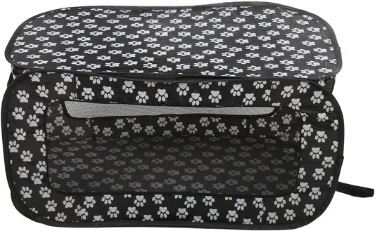 Foldable Dog Tent, Pop Up Rectangle Pet Playpen, Large Space Breathable Portable Car Seat Kennel for Dogs Cats, Durable Oxford Fabric with PVC Rubberized Mesh, Easy to Use Double Z