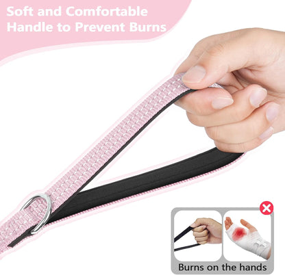 Long Dog Leash XiaZ Training Leashes 10/15/20/30/50/100ft Long Lead for Dogs 30ft Training Leash for Outside Pink 30 Foot Nylon Padded Handle Reflective Hiking Yard