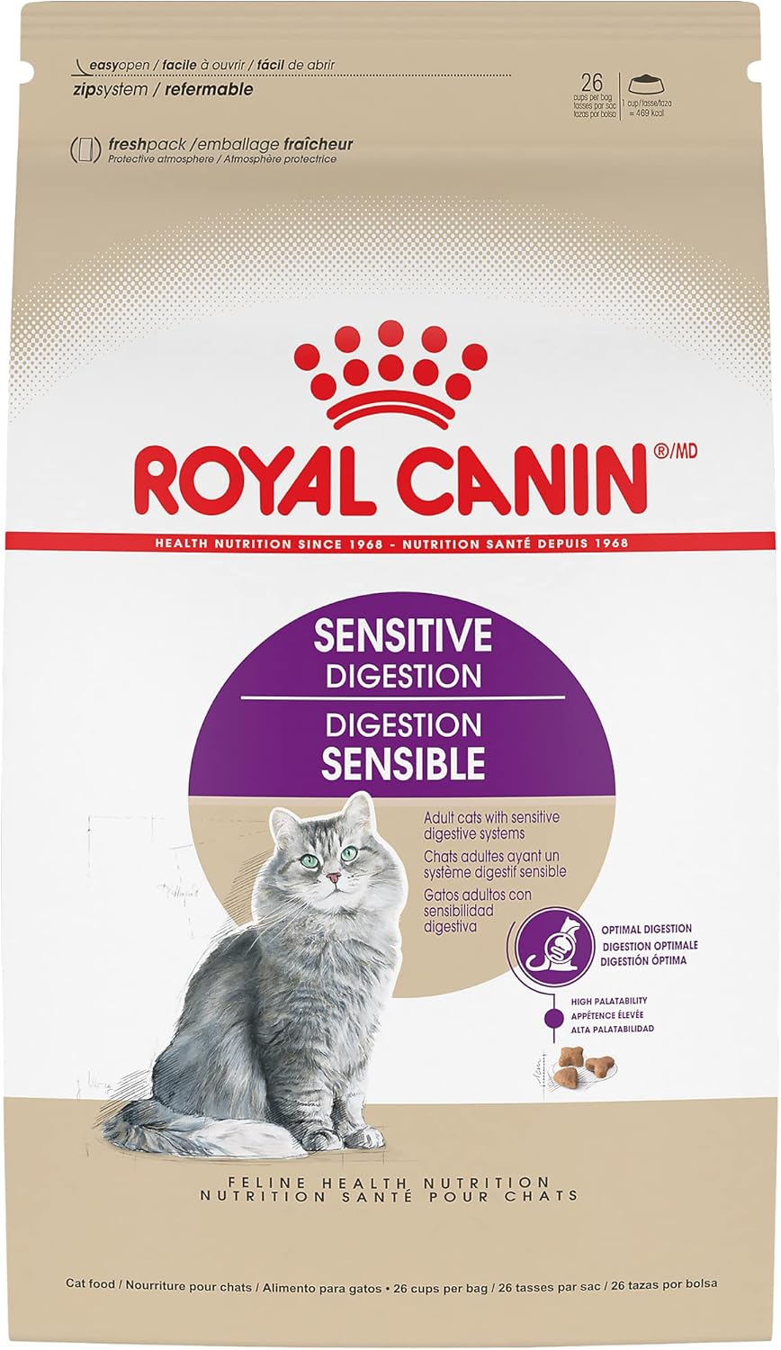 Royal Canin Feline Health Nutrition Sensitive Digestion Adult Dry Cat Food, 7 lb Bag
