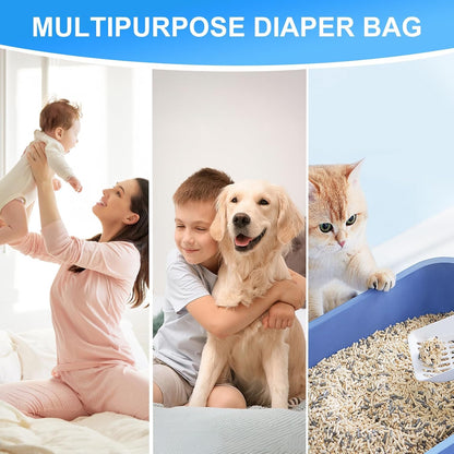 Cat Litter Refill Bags, Diaper Refills With 9 Pack Refill, Toughness Compatible and Excellent Sealing With all Cat Refill Bags and Diaper Refills