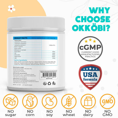 Probiotics for Dogs Chews 150 pcs - Probiotic Chews for Dogs with Enzymes & Natural Ingredients - Digestive & Gut Health Support - US Formula - Chicken Flavored