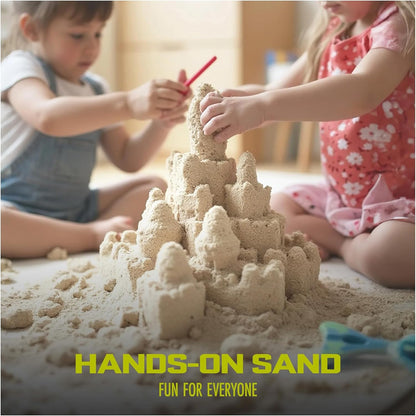 Sun Joe Ultra Fine Silica Play Sand for Sandboxes, Sensory Tables, Gardens, Weighted Toys & Aquariums, for Molding, Digging & Sculpting, 50 Pound Bucket