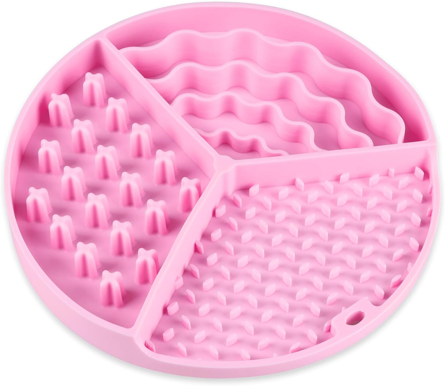 Lick Mat for Dogs and Cats with Suction Cups, Silicone Slow Feeders Dog Bowls for Anxiety Relief, Perfect for Yogurt, Treats or Peanut Butter (Pink)