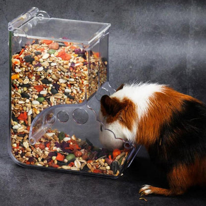 Luxshiny Automatic Hamster Feeder Bowl Anti-Tip Food Holder for Small Animals Cage Feeding, Suitable for Hamsters, Squirrels, Hedgehogs, and Guinea Pigs