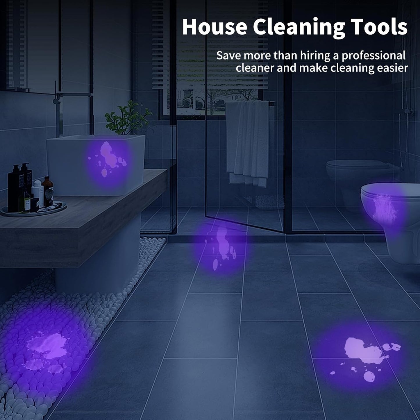 5 Pack Black Light UV Flashlight, 9 LED 395nm Ultraviolet Blacklight Flashlight, Handheld Mini Torch Light Pet Urine Detector for Dog/Cat Urine, Dry Stains(15x AAA Batteries(Green))