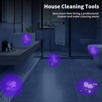 5 Pack Black Light UV Flashlight, 9 LED 395nm Ultraviolet Blacklight Flashlight, Handheld Mini Torch Light Pet Urine Detector for Dog/Cat Urine, Dry Stains(15x AAA Batteries(Green))