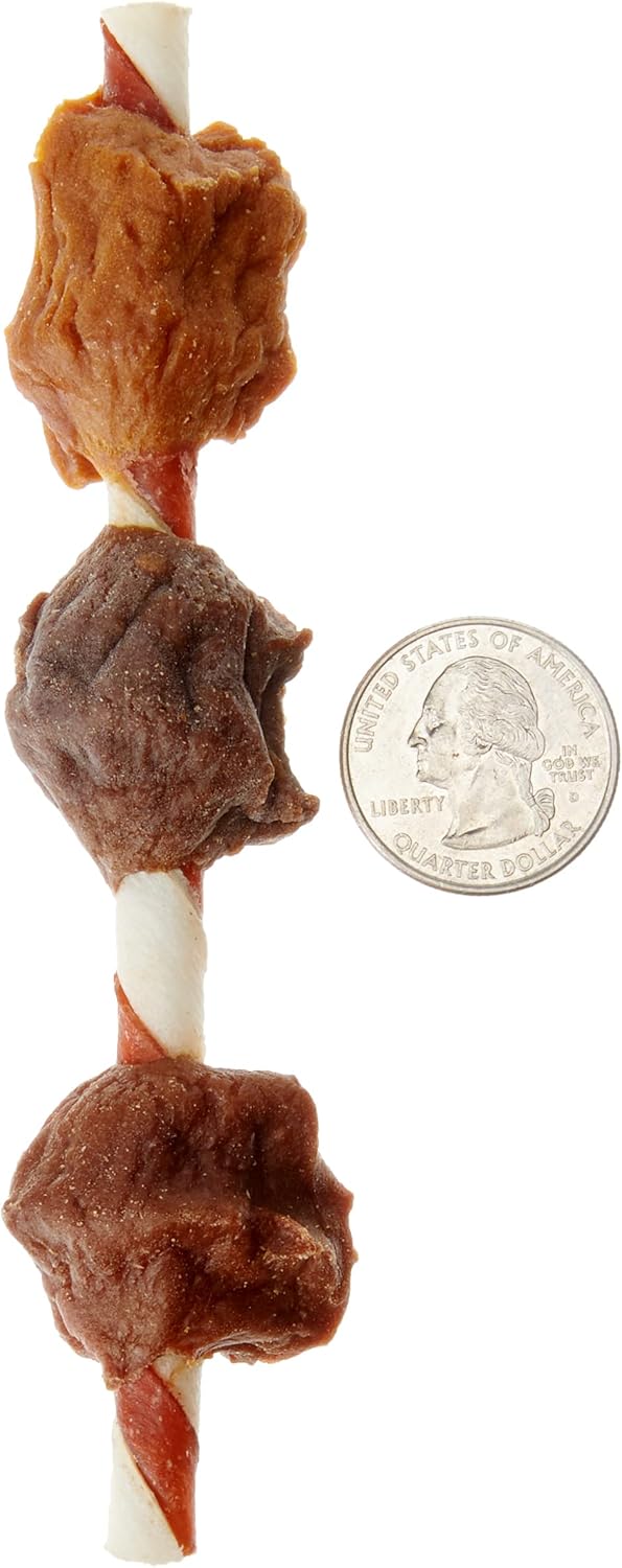 Amazon Brand - Wonder Bound Triple Flavor Rawhide Kabobs for Dogs, Variety, 1.5 pound (Pack of 1)