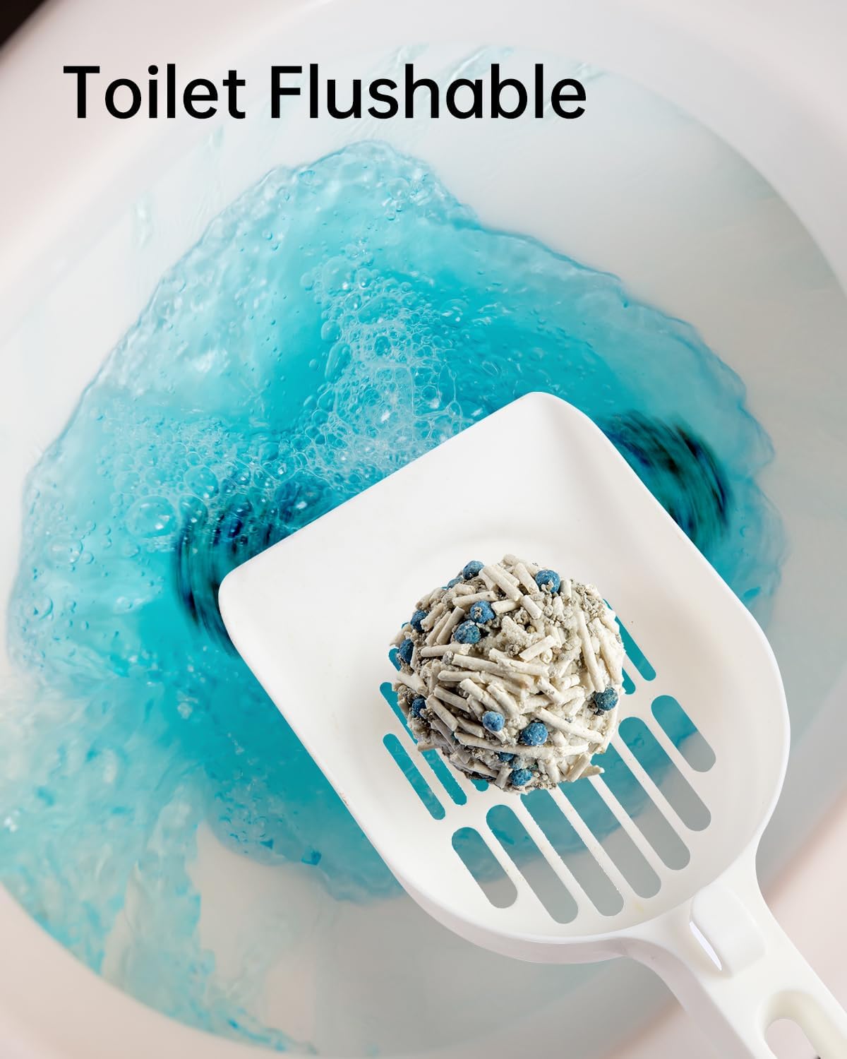 Mixed 4-in-1 Clumping Cat Litter 33 lb, Odor Control and Rapid Clumping, Water Absorbent and Flushable, Dust-Free, Multi-Cat, Bentonite Tofu Cat Litter, Milk Scent, 5.5lb/Pack