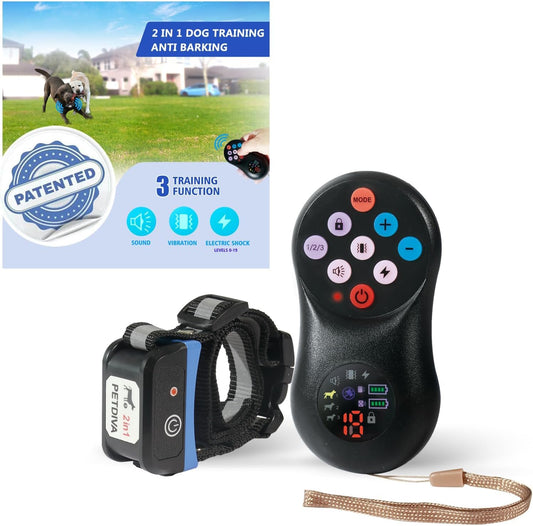 Dog Training Collar Pet Automatic Anti Barking Shock Collar 2026 Upgraded System, Wireless Charging Dog Training No Barking Device, Fully Sealed Waterproof Rechargeable Collar Receiver