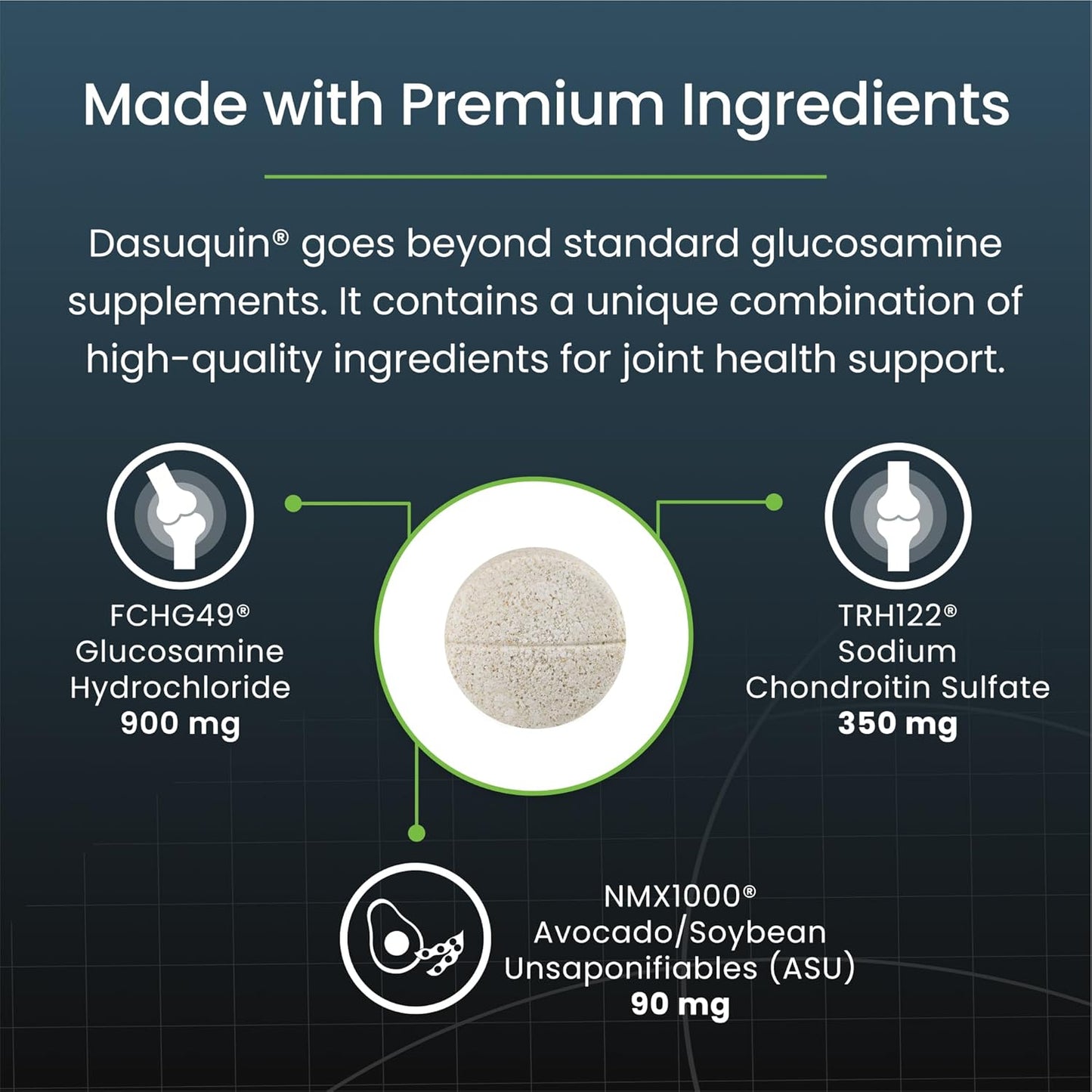 Dasaquin Dog Joint Supplement Chew Tablet (150 Count) Dog Size: Large (60+ lbs)