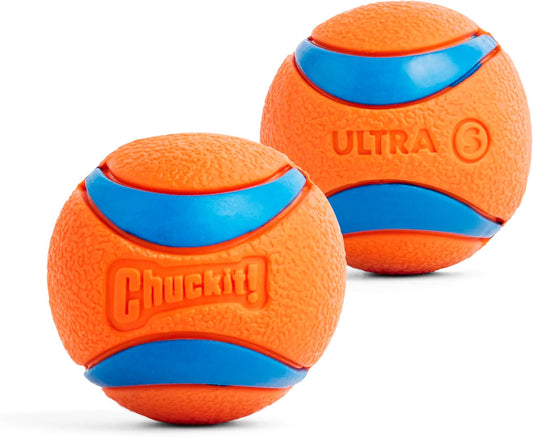 Chuckit! Ultra Ball Dog Toy, Balls for Dogs to Fetch, Durable Rubber, Small 2-inch, Pack of 2