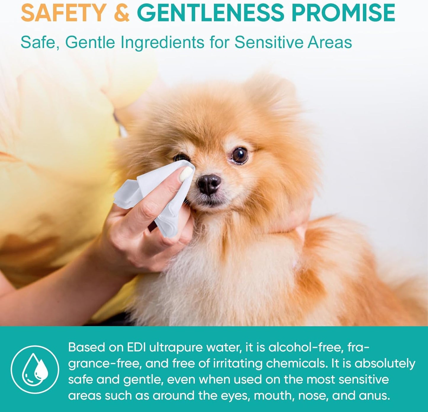 CHMI 800 PCS PET Wipes for Dogs & Cats–Pet Wipes for Paws, Body & Butt