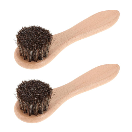 2Pcs Small Animal Bath Brush with Soft Bristles and Beech Wood Handle, 4-Inch Grooming Tool for Guinea Pigs, Rabbits, Hamsters – Pet Bathing and Shedding Care