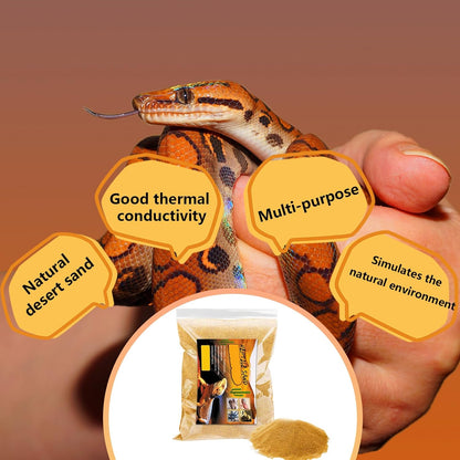 BNOSDM Reptile Sand Bearded Dragons Substrate Sands Lizard Terrarium Bedding Desert Blend for Snakes Geckos Chameleon Tortoise Frogs Scorpion Invertebrates Amphibian 2.2lb (Yellow)