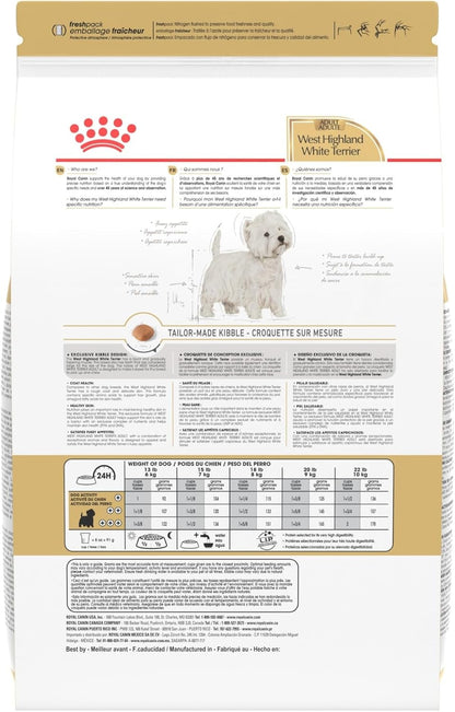 Royal Canin Breed Health Nutrition West Highland White Terrier Adult Dry Dog Food, 10 lb Bag