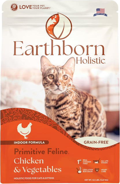 Earthborn Holistic Primitive Feline - Grain Free Dry Cat Food (12.5 Pounds)