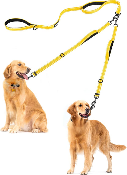 PetBonus No Tangle Double Dog Leash and Dog Seat Belt for Car