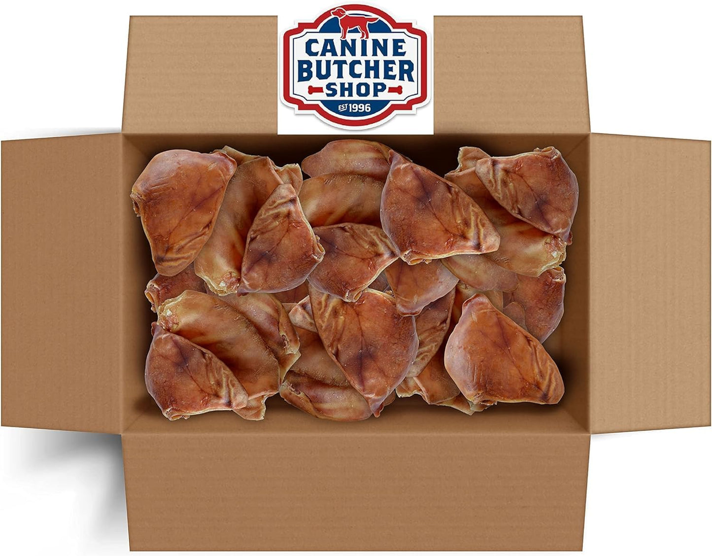 Pig Ears for Dogs, Always USA Made (30-Pack), All Natural, Sourced in USA Pig Ears, Digestible Pork Dog Chew Treat