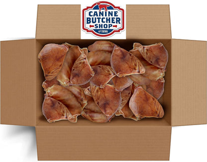 Pig Ears for Dogs, Always USA Made (30-Pack), All Natural, Sourced in USA Pig Ears, Digestible Pork Dog Chew Treat