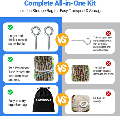 Dog Tie Out Runner for Yard - All-in-One Dog Run Solution with 15FT Tie Out Cable for Dogs, Heavy Duty Trolley System for Large Dogs Up to 250LBS, 50FT for Camping