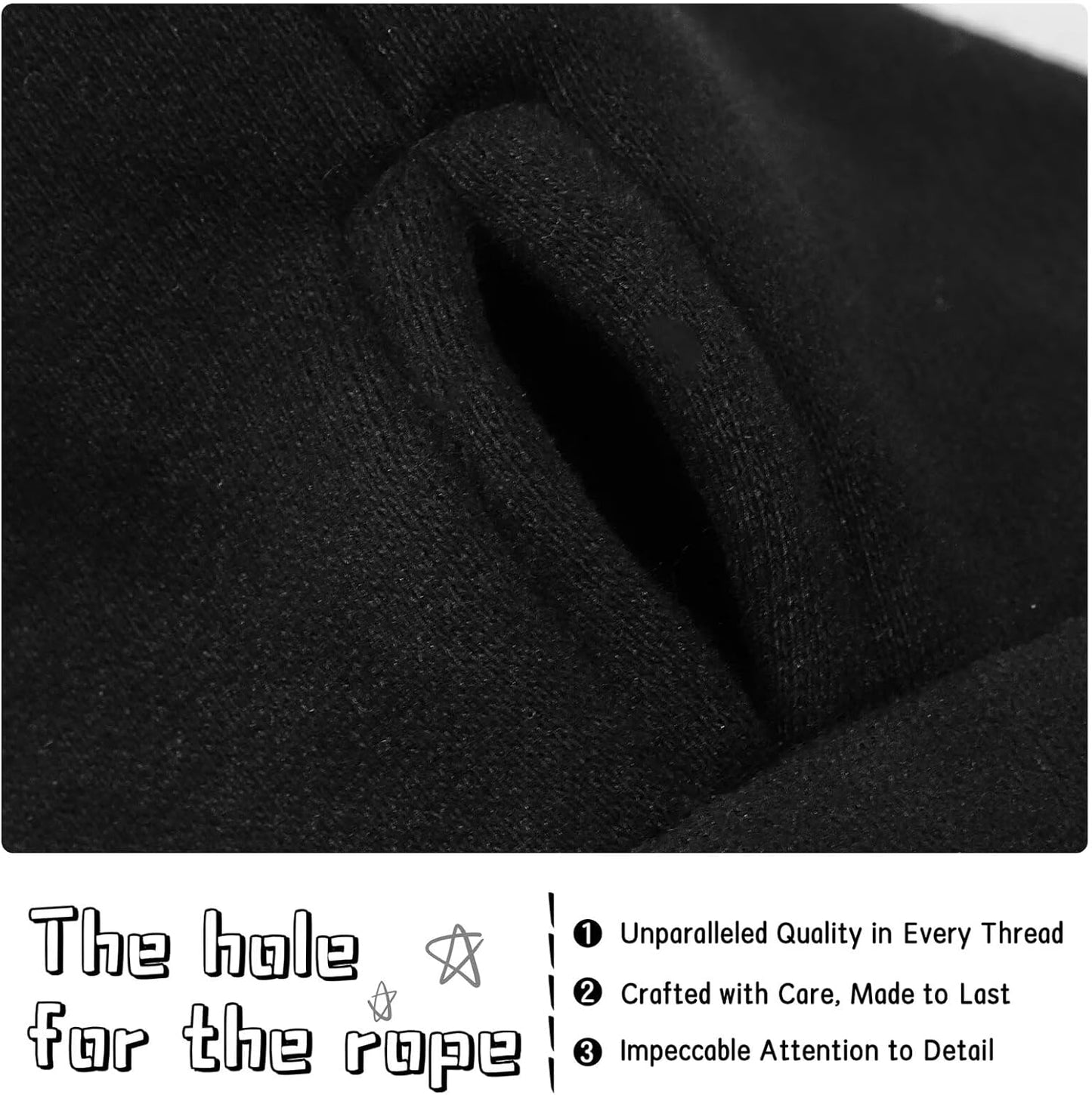 Paiaite Black Chihuahua Dog Hoodie: Warm and Stylish with a 'Security' Printed Sweatshirt, Cold Weather Pet Clothes, and Sweater Coat All in One - Perfect for Winter and Cool Summer Nights! M