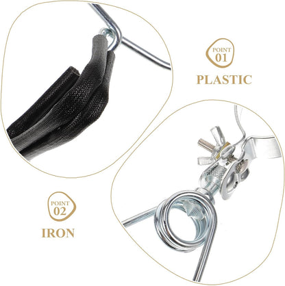 2Pcs Adjustable Clamp Lamp Holders Heat Lamp Bracket Flexible Dome Clamps for Reptile Habitat Lighting Fixtures