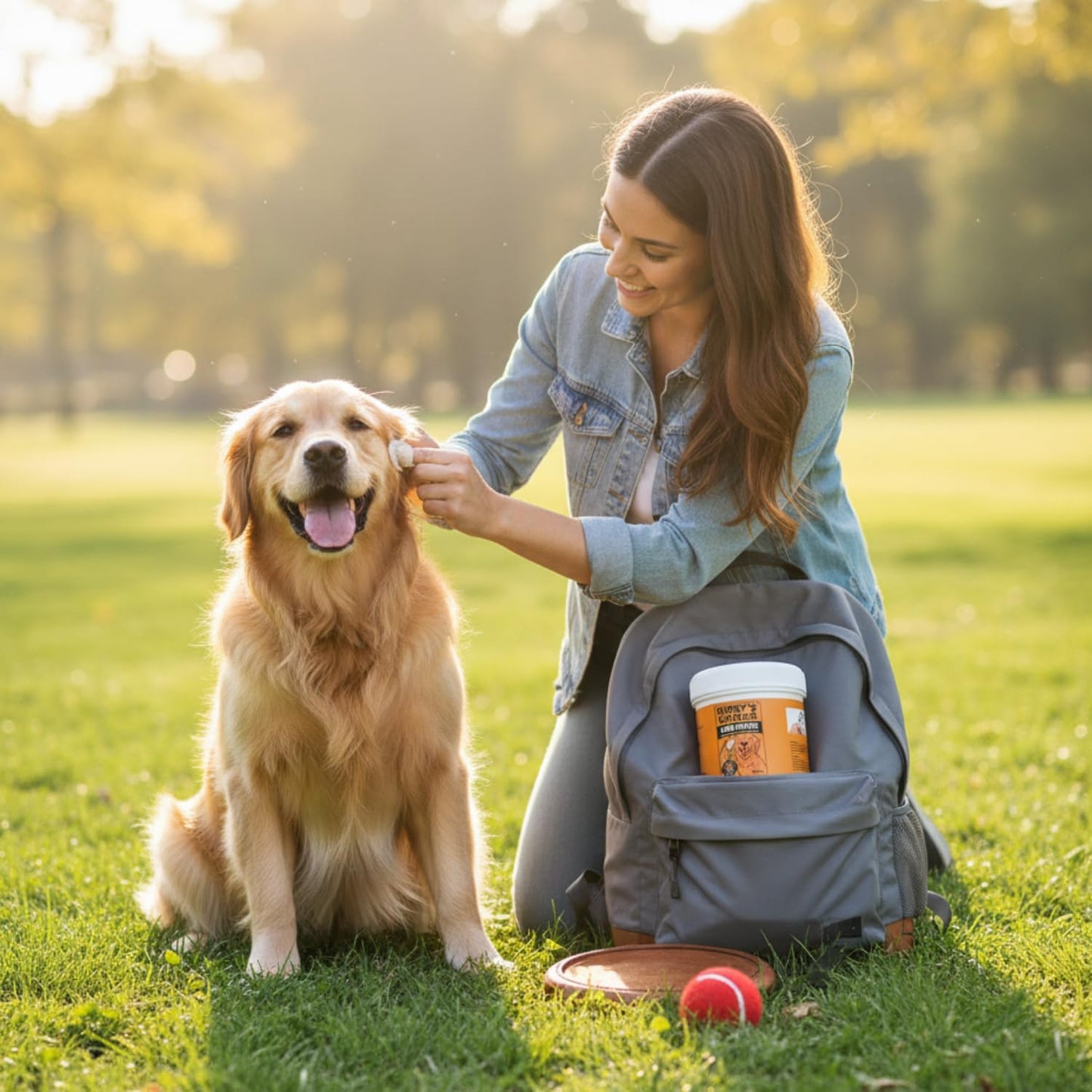 Kirby's Choice Dog Ear Finger Wipes 50 Ct – Gentle & Safe Ear Cleaner for Dogs & Cats – Removes Wax, Dirt & Odor – Helps Prevent Ear Infection & Itching – Vet-Approved Pet Ear Cleaning Wipes