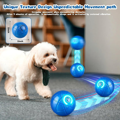2PCS Interactive Dog Ball Toy, Duarpsin Dog Balls, Shaky BallToy for Dogs, Vibrating DogBalls, Smart Jumping BallToys, Fun Shaking Pet Bounce Electric Balls Automatic Moving Pet Toys for Dogs.