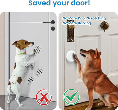 Dog Bells to Go Outside, Wireless Doggie Door Bell Operating at 1000 Feet with IP65 Waterproof Touch Button, 32 Melodies & 4 Notification Modes