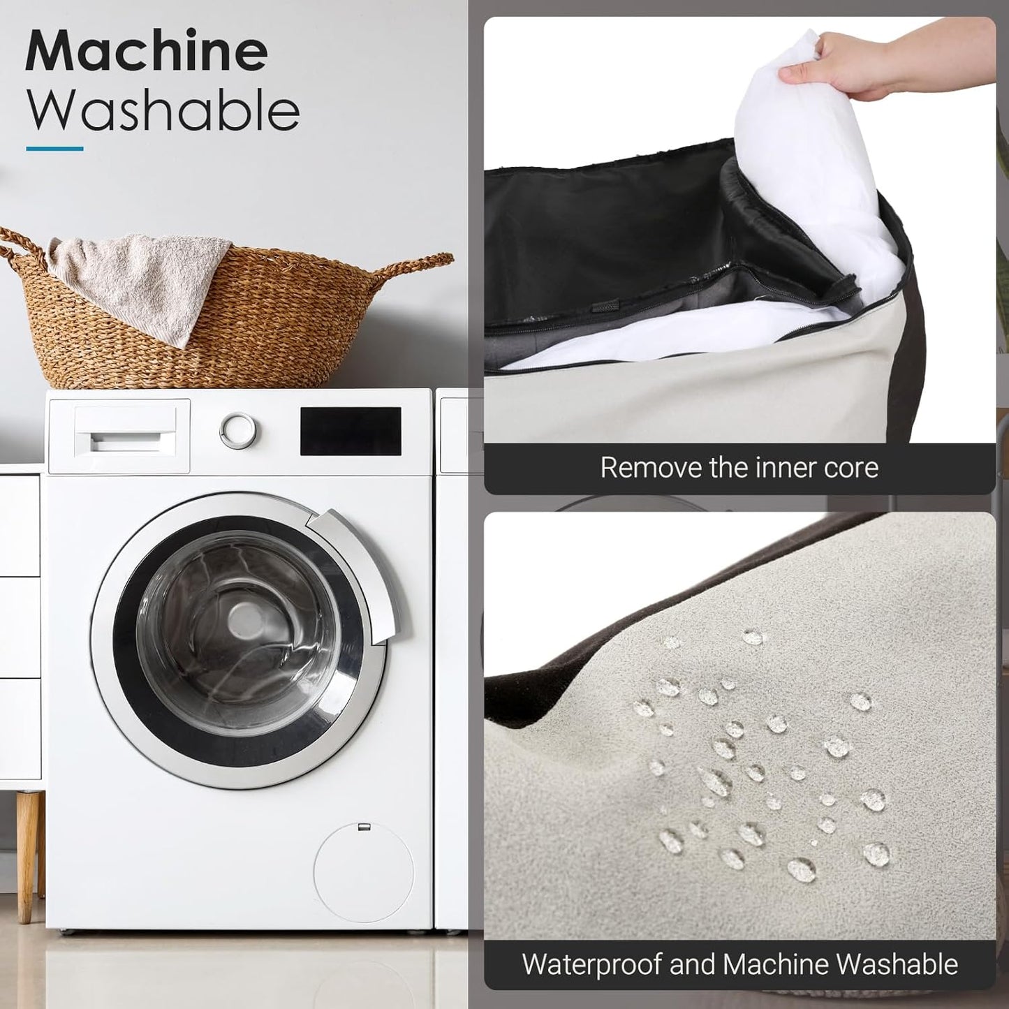 Leath-Aire Dog Car Seat, Scratch Resistant, Waterproof Booster Seat with Storage Pockets and Clip-On Safety Leash, Portable Dog Travel Carrier Bed up to 25lbs (Black/Grey)