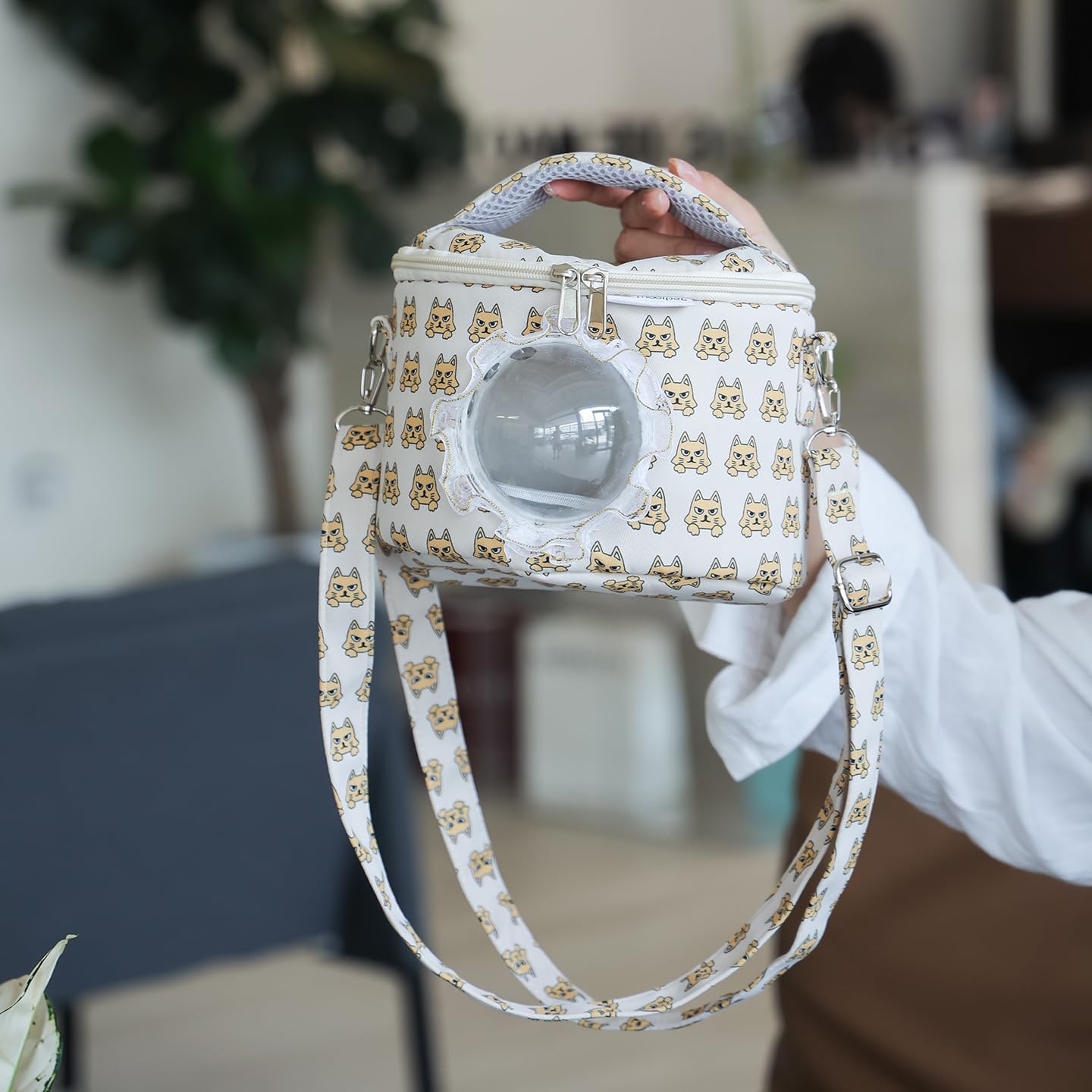 Bunny Carrier, Guinea Pig Carrier,Small Animal Carrier Backpack for Rabbit,Rat, Lizard,Hamster,Kitten.This breathablepet Travel Bag is Perfect for Travel and Outdoor Activities.(Blue)