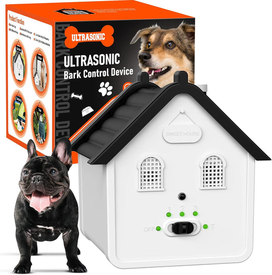 Anti Barking Device for Dogs, Ultrasonic Dog Bark Deterrent Devices Safe for Dogs, Dog Barking Control Devices Up to 50 Ft Range Dog Training & Behavior Aids, Anti Barking Device for Dogs Indoor