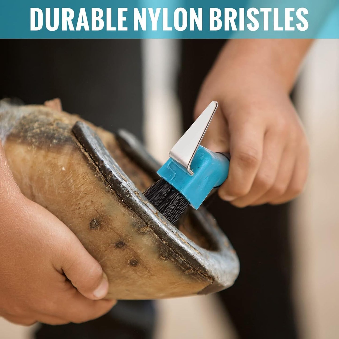 Horses Hoof Picks – Easy-Hold Grooming Pick, Strong Construction, Soft-Touch Brush, Debris Removal, Balanced Design | Practical Maintenance Aid for Stable Management Schedules, Horse Lover Barn Use