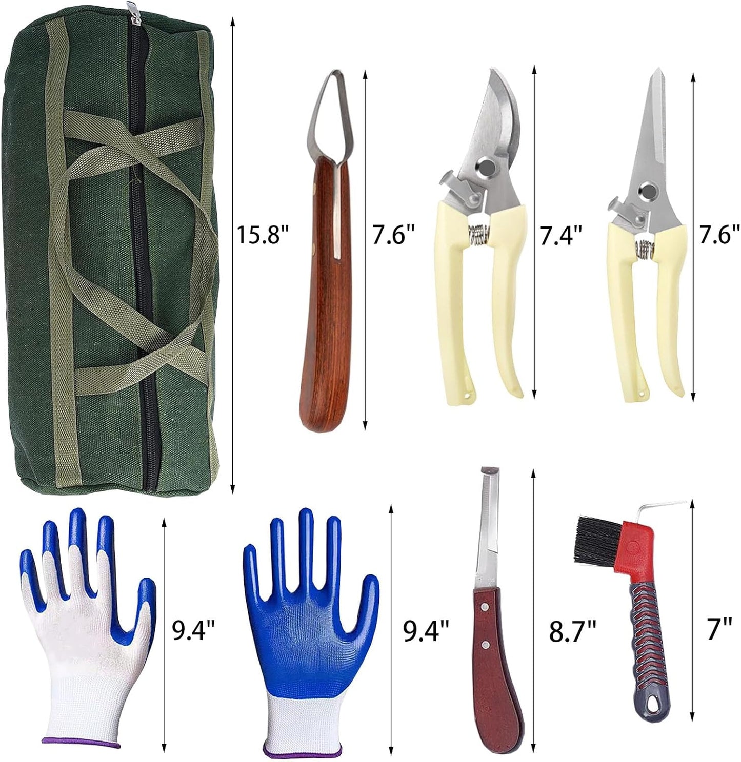 12pcs Professional Farrier Tools Farrier kit Horse shoeing Tools Farrier Supplies Farrier Tools for Horses Cattle Sheep and Donkeys