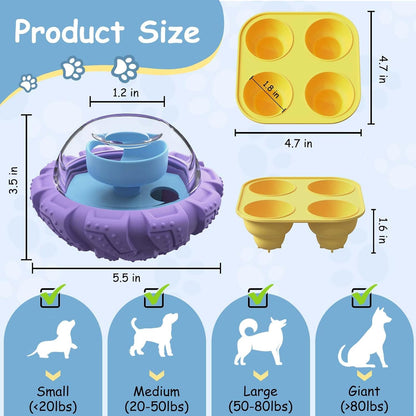 Slow Feeder Dog Bowls, Pet Supplies That Slow Down Eating, Pet Food Bowls, Maze Dog Puzzle Feeder for Medium Breed