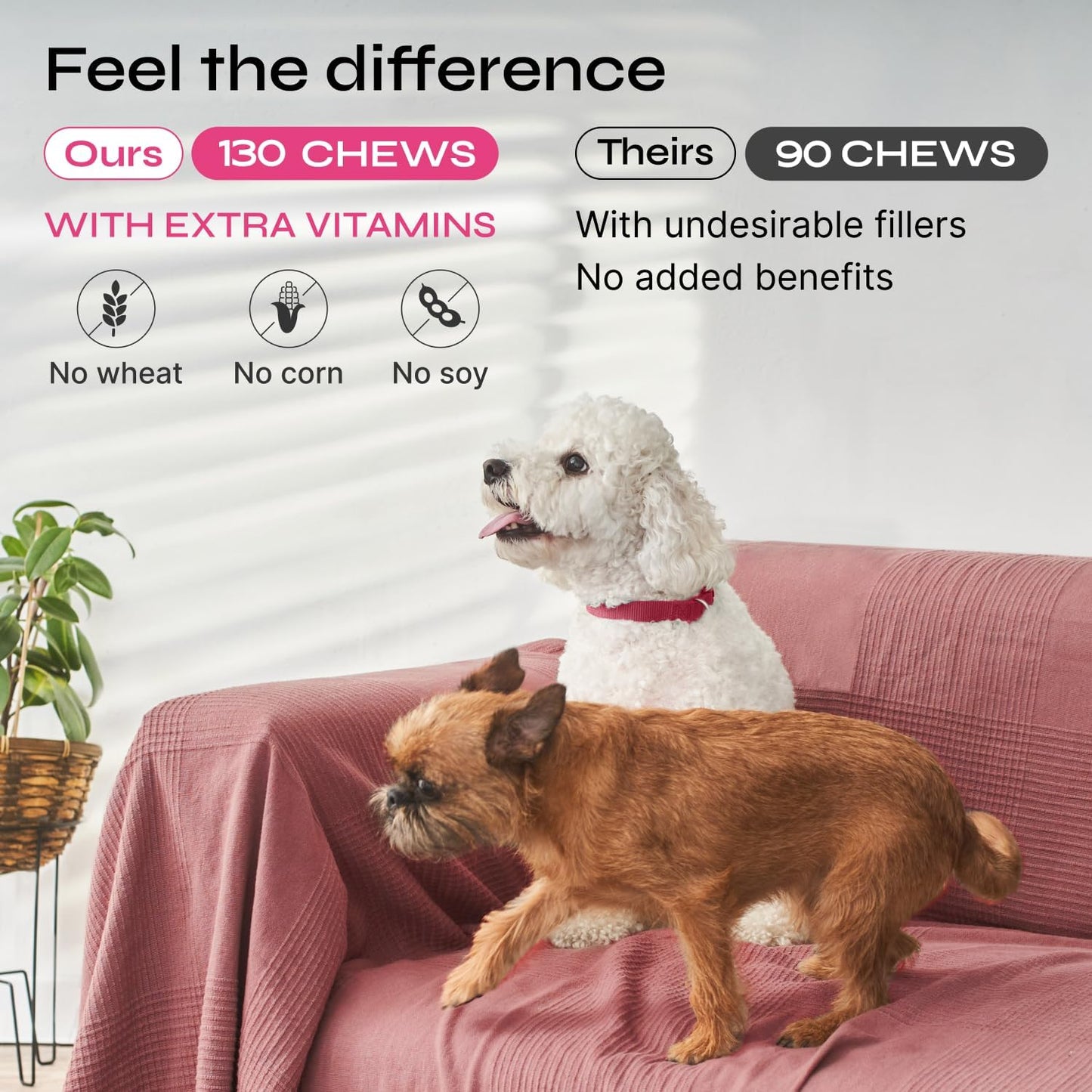 Dog Allergy Relief Chews - Dog Itching Skin Relief - Anti Itch - Skin Health - Hot Spot Treatment - Seasonal Allergy Support Supplements - Immune Chewable Treats - Turmeric, Quercetin