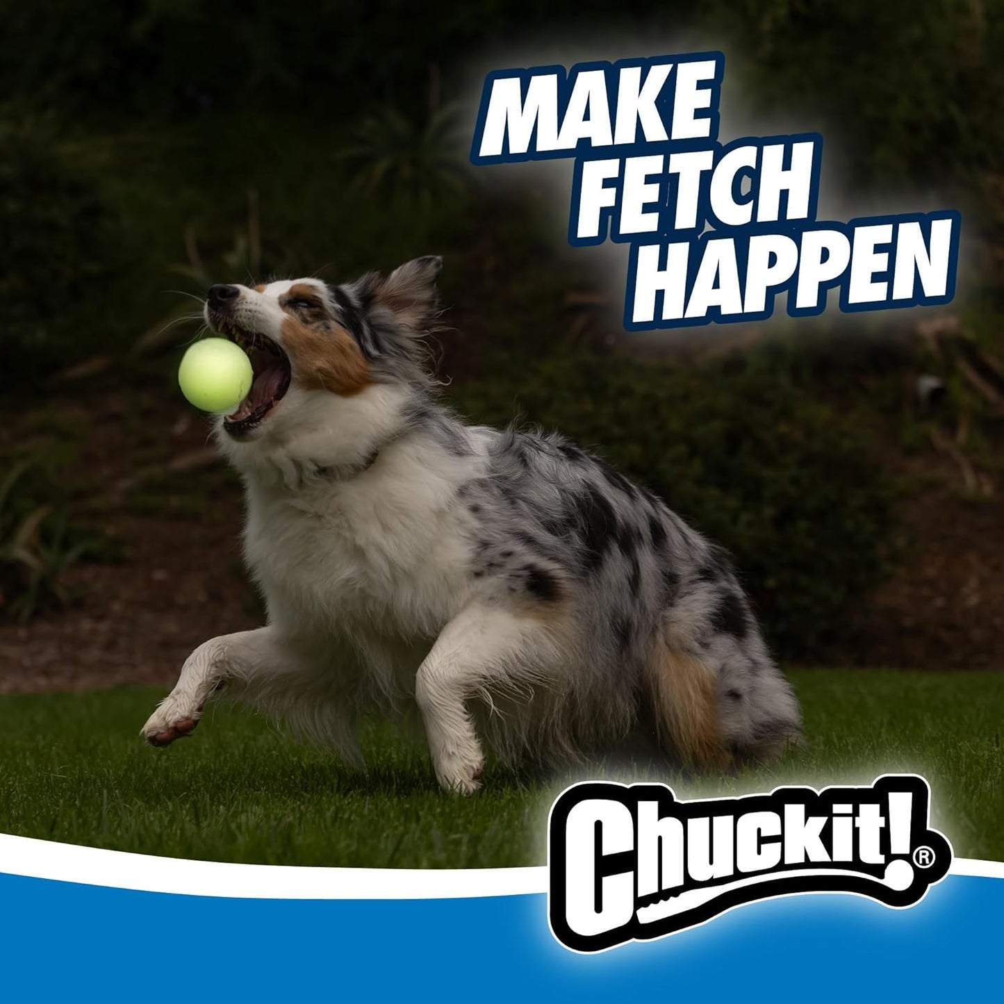 Chuckit! Pro Fetch Toy Dog Ball Launcher For Dogs; Compatible With Any Medium Chuckit! Medium Size 25 Inch + Glow Ball