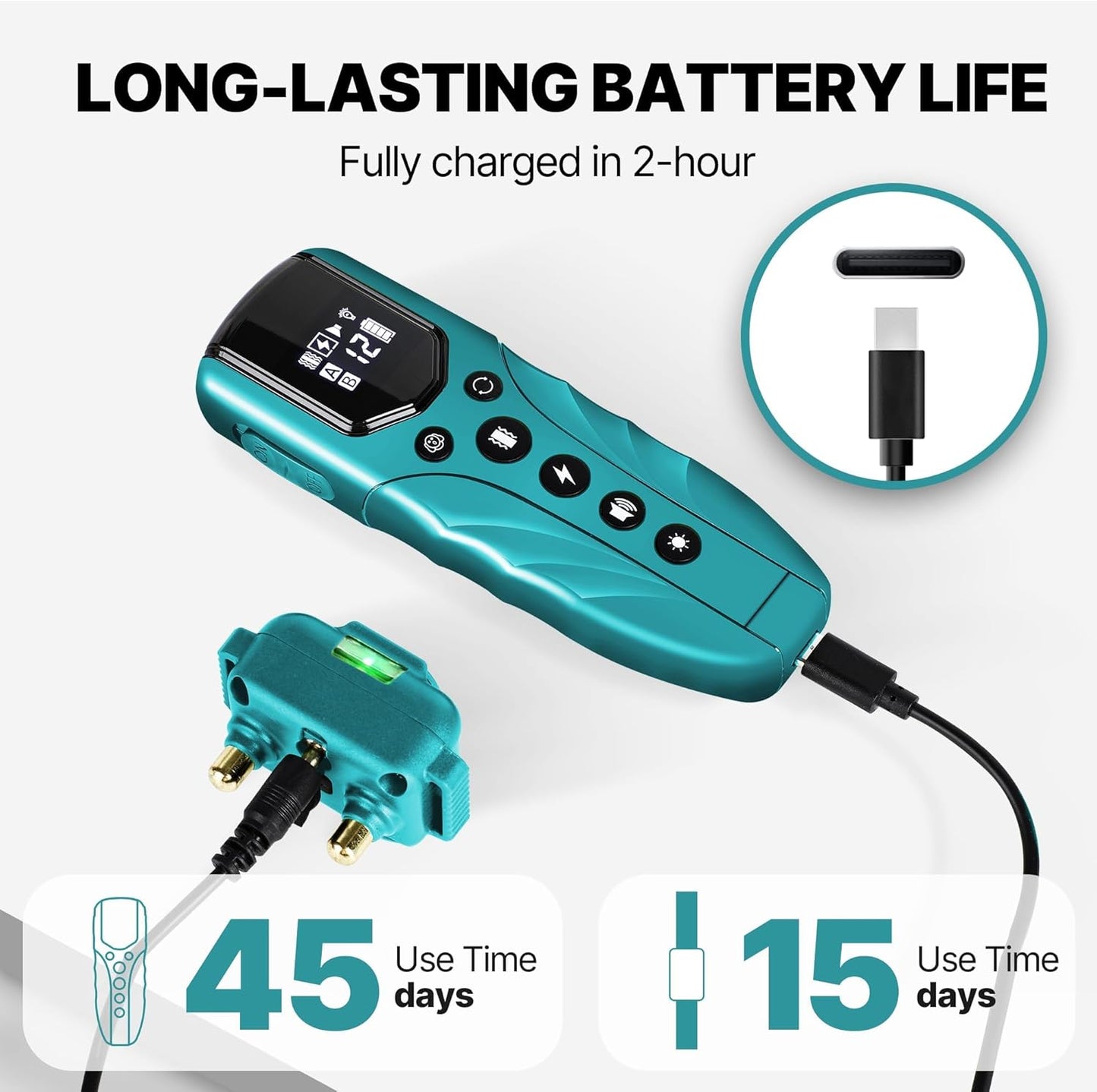 Tiniest Small Dog Shock Collar, Lightest Dog Training Collar with 2000ft Remote, Tailored for Small Dogs 5-15lbs & Medium Large Dogs, Beep, Vibrate, Shock, Lighting, Waterproof, Rechargeable，Cyan