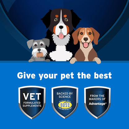 Bundle of K9 Advantix II Small Dog| Dogs 4-10 lbs. | 6-Mo Supply + Pet Protect Daily Multivitamin for Dogs | 60 Chews