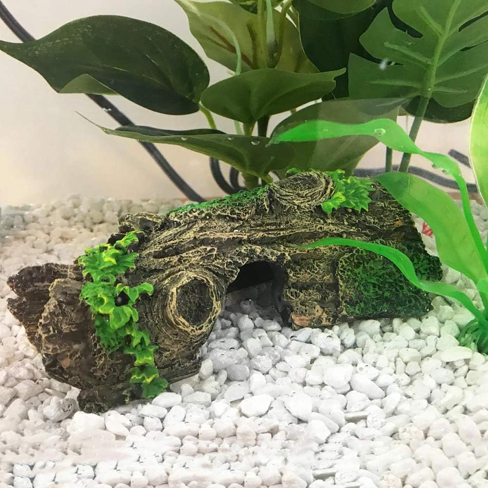 SLOCME Aquarium Wood Ornament Fish Tank Trunk Decoration - Driftwood Decor with Cave for Fish and Shrimp to Swim Through Or Hide Out