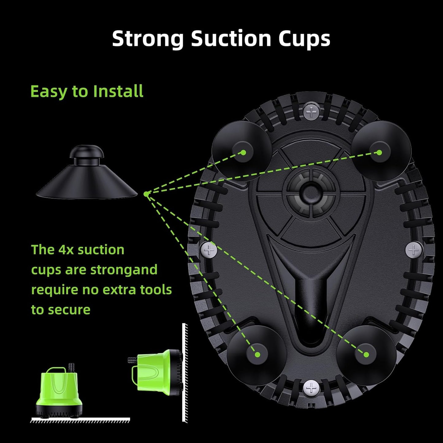 FREESEA Fountain Submersible Water Pump: 660GPH 40W Small Sump Pump - Pond Pump for Outdoor Hydroponic Statuary Waterfall Aquarium Fish Tank