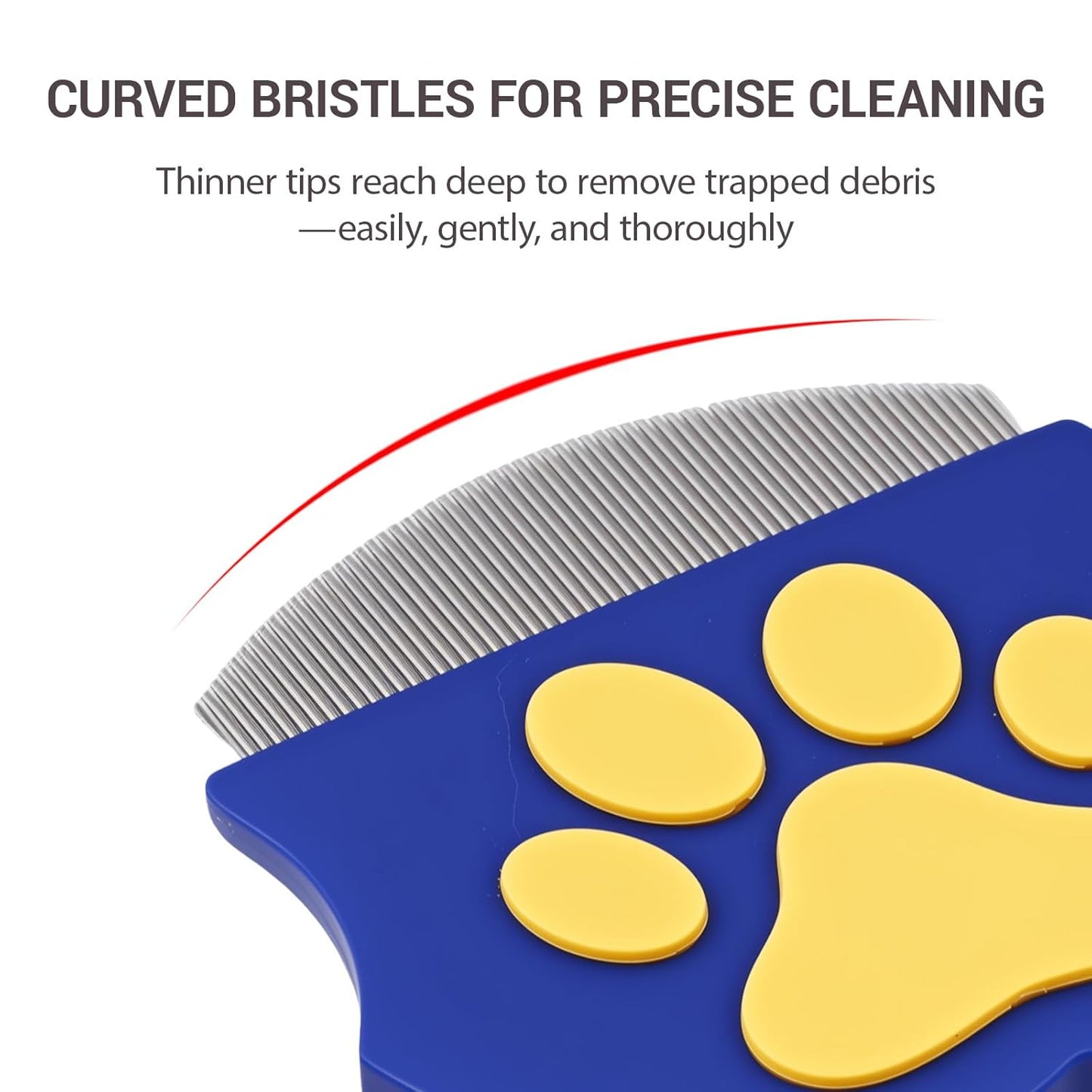 Pet Eye Comb, Gentle Round Head Stainless Steel Tool for Grooming Around Eyes, Cleans Away Debris for Cats and Dogs, Portable for Daily Care