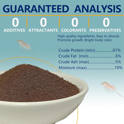 Brine Shrimp Eggs Fish Food - 90% Hatch Rate Artemia Cysts Aquatic Foods for Baby Aquarium Fish Freshwater Saltwater Fish 1 OZ