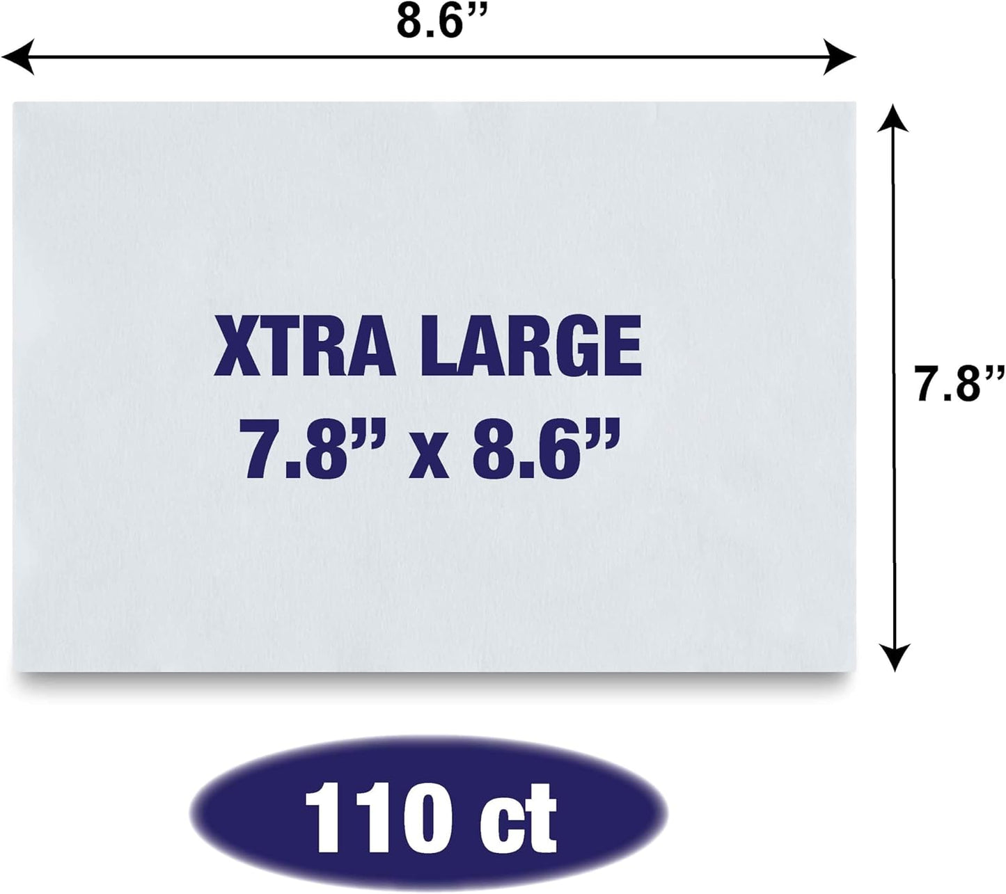 110 Pack Pet Grooming Wipes - Large & Extra-Large Sizes - Lavender, Aloe, & Unscented Variations - Hypoallergenic & Extra Durable - Perfect for Dogs & Cats, 8.6"x7.8"