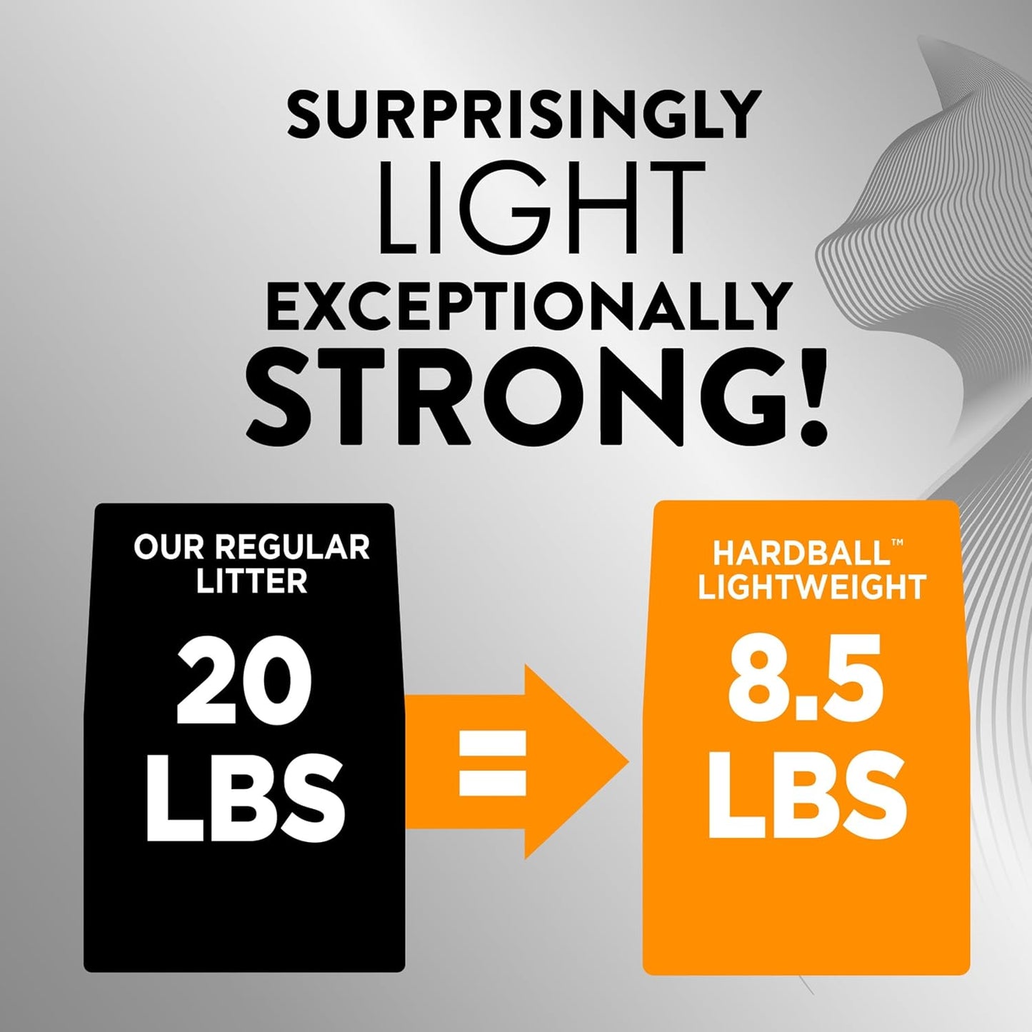 ARM & HAMMER Hardball Lightweight Platinum Multi-Cat Clumping Cat Litter Odor Control, Easy No-Mess Scooping, Garden Bloom Scent, 8.5 Lbs.