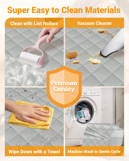 Dog Car Seat Cover, 600D Heavy Durable Dog Seat Cover for Back Seat, 100% Waterproof Scratch Proof Nonslip Dog Hammock for Car with Side Flap, Pet Back Seat Covers for Cars with SeatBelt Gray