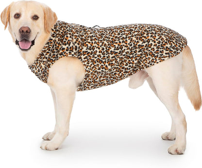 Dog Winter Colthes for Small Medium Large Dogs, Pullover Warm Fleece Vest Sweatshirt, Plaid Thermal Doggy Sweater, Stretchy Puppy Cold Weather Coats