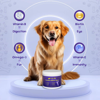 Dog Probiotics for Digestive Support and Gut Balance, Pumpkin Flavor Soft Chews Supplement for Dogs, Immune Booster Daily Treats, 120 Count, Holiday and Christmas Edition