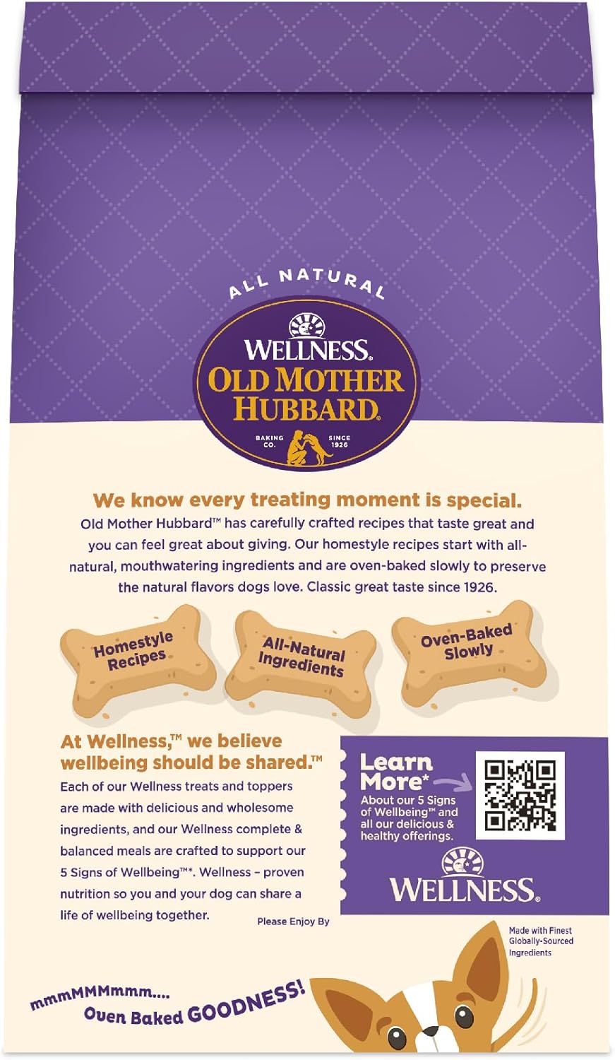 Old Mother Hubbard Wellness P-Nuttier Dog Biscuits, Natural, Training Treats, Peanut Butter Flavor, Mini Size, (20 Ounce Bag)